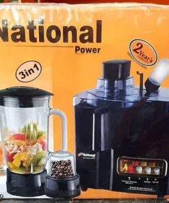 National Power Juicer Blender Dry Mill, 100% copper, 3in1, Model NP-110