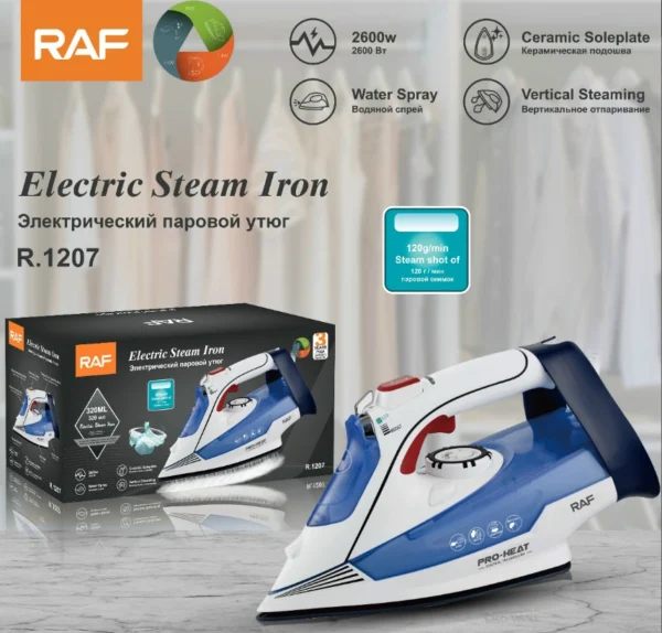 RAF Electric steam iron, 2600W 2600 Bt